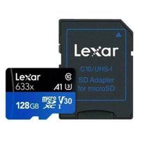 Cartão de memória Lexar com adaptador SD 128GB