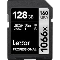 Cartão de Memória Lexar SDXC UHS-I 128GB Silver Series 1066x Classe 10 - LSD1066128G-BNNNU