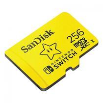 Cartao de memoria micro sd 256gb sandisk nintendo switch micro sd classe 10 - sdsqxao-256g-gnczn