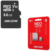 Cartão De Memória Micro Sd 32Gb + Adap Clas 10 Uhs-I Hiksemi