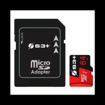 Cartão De Memória Micro SD 64gb 4k com Adaptador S3+