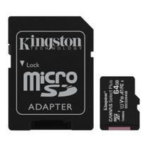 Cartão de memória micro sd 64gb kingston canvas sdcs2