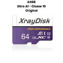 Cartão de Memória Micro SD 64GB Xraydisk Classe 10 A1 Ultra Original