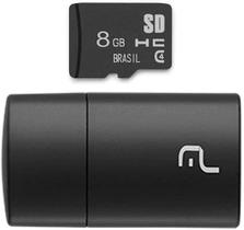 Cartão De Memória Micro Sd 8gb + Adaptador Usb Pen Drive