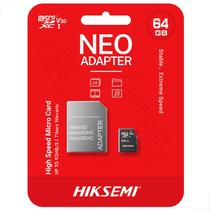 Cartão de Memória Micro SD Hiksemi Neo 64GB com Adaptador Cartão de Memória Micro SD Hiksemi Neo 64GB com Adaptador