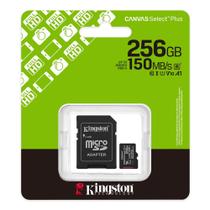 Cartão de Memória Micro SD Kingston Canvas Select Plus A1 V10 256Gb SDCS3256GB 7669 Cartão de Memória Micro SD Kingston Canvas Select Plus A1 V10 256Gb SDCS3256GB 7669