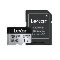 Cartão de Memória Micro SD Lexar 1TB 205mb/s Silver Plus Adaptador SD