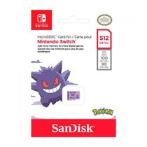 Cartão de Memoria Micro SD Nintendo Switch 512GB Sandisk