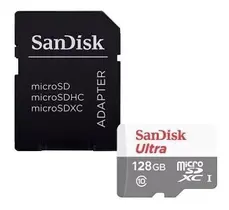 Cartão De Memória Micro Sd Sandisk 128gb Classe 10 Ultra Cartão De Memória Micro Sd Sandisk 128gb Classe 10 Ultra