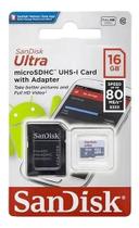Cartão De Memória Micro Sd Sandisk Com Adaptador 16Gb 32Gb 128Gb Classe 10 Ultra Sandisk
