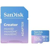 Cartão de Memória Micro SD SanDisk Creator 128GB U3 V30 4K UHD SDSQXAA-128G-GN6MS Classe 10 Leitura 170MB-s Gravação 90MB-s Ideal Câmeras Aç Cartão de Memória Micro SD SanDisk Creator 128GB U3 V30 4K UHD SDSQXAA-128G-GN6MS Classe 10 Leitura 170MB-s Gravação 90MB-s Ideal Câmeras Aç