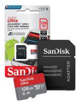 Cartão de Memória Micro sd Sandisk Ultra 128GB Classe 10 100MB/s - SDSQUAR-128G-GN6MA