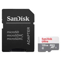 Cartao de Memoria Micro SD Sandisk Ultra 2X1 C10 128GB 100MBS - (SDSQUNR-128-GN3MA) Cartao de Memoria Micro SD Sandisk Ultra 2X1 C10 128GB 100MBS - (SDSQUNR-128-GN3MA)