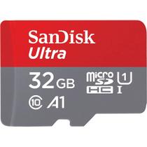 Cartao de Memoria Micro SD Sandisk Ultra SDHC 32GB 120 MB/s Class 10 A2 - SDSQUA4-032G-GN6MA