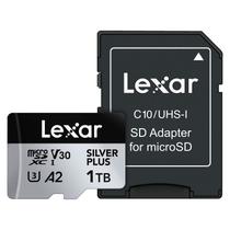 Cartão De Memória Micro Sdxc 1tb Lexar Professional Silver Plus Uhs-i + Adaptador Sd