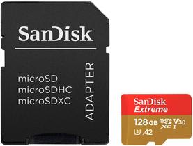 Cartão de Memória Micro SDXC Extreme A2 Sandisk 128GB 190MBS 2X1 Cartão de Memória Micro SDXC Extreme A2 Sandisk 128GB 190MBS 2X1