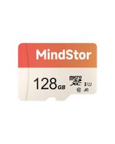 Cartão de Memória Micro SDXC MindStor 128 GB 90 MB/s U1 A1 com Adaptador