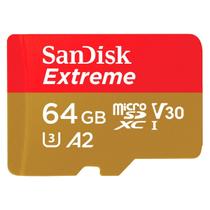 Cartão De Memória Micro Sdxc Sandisk Extreme 64gb 170mb's