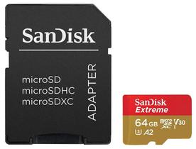 Cartão de Memória Micro SDXC Uhs-I Sandisk Extreme 64GB 170MB/s Cartão de Memória Micro SDXC Uhs-I Sandisk Extreme 64GB 170MB/s
