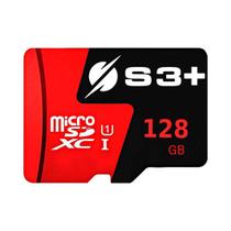 Cartão de Memória MicroSD 128GB Classe 10 C/ Adaptador - S3+