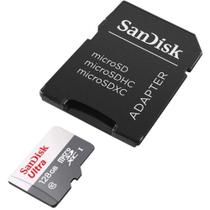 Cartão de memória - microSDXC - 128GB - Sandisk - Classe 10 - SDSQUNR-128G-GN3MA Cartão de memória - microSDXC - 128GB - Sandisk - Classe 10 - SDSQUNR-128G-GN3MA