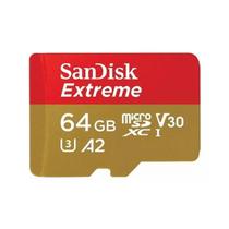 Cartão de Memória MicroSDXC 64GB Extreme C/ Adaptador - SanDisk