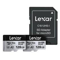 Cartão de memória microSDXC Lexar 128GB (pacote com 2) Professional Cartão de memória microSDXC Lexar 128GB (pacote com 2) Professional