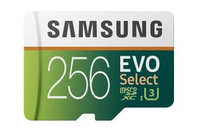 Cartão de Memória microSDXC SAMSUNG EVO Select 256GB com Adaptador