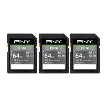 Cartão de memória PNY Elite 64GB Classe 10 U1 V10 SDXC - 100MB/s Cartão de memória PNY Elite 64GB Classe 10 U1 V10 SDXC - 100MB/s