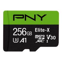 Cartão de memória PNY Elite-X microSDXC 256GB Classe 10 U3 V30