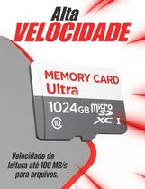 Cartão De Memória pra Celular Smartphone MicroSD 128GB 256GB 512GB 1TB 2TB Cartão pra Câmera de Segurança