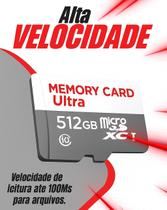 Cartão De Memória pra Celular Smartphone MicroSD 128GB 256GB 512GB 1TB 2TB Cartão pra Câmera de Segurança