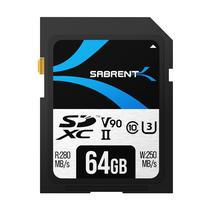 Cartão de memória SABRENT Rocket v90 64GB SD UHS-II R280mb/s W250mb/s