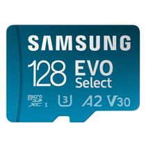 Cartão de memória SAMSUNG EVO Select microSD 128GB UHS-I V30 A2