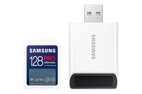 Cartão de Memória SAMSUNG PRO Ultimate 128GB SDXC - Velocidade de até 200MB/s