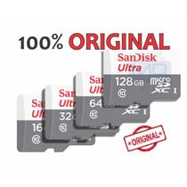 Cartão de Memória Sandisk 100% original Ultra 16GB 32GB 64GB 128GB 100mb/s Classe 10 Micro sd para smartphones notebooks