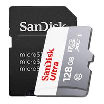 Cartão De Memória Sandisk 128Gb C Adaptador Classe10Utra