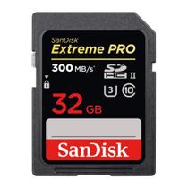 Cartão De Memória Sandisk 32Gb Cartão Sd Extreme Pro 300Mbs