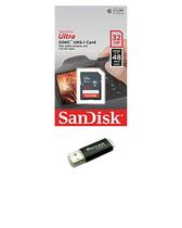 Cartão de memória SanDisk 32GB SD SDHC Class 10 com leitor de cartão Cartão de memória SanDisk 32GB SD SDHC Class 10 com leitor de cartão