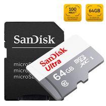 Cartão De Memória Sandisk 64GB Ultra Com Adaptador SD