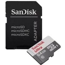 Cartão de memória SanDisk 64GB Ultra com adaptador