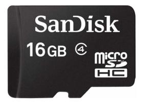 Cartão De Memória Sandisk Com Adaptador Sd 16gb