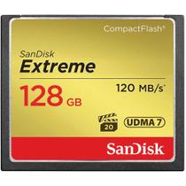 Cartão de Memória SanDisk Compact Flash Extreme 128GB 120 MB/s