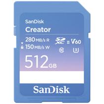 Cartão de memória SanDisk Creator SD UHS-II 512GB V60