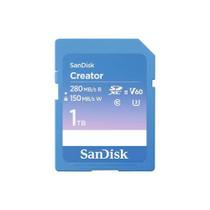 Cartão de Memória SanDisk Creator Series SD UHS-II 1TB, Leitura 280MB/s e Gravação 150MB/s - SDSDXEP-1T00-GNCIS