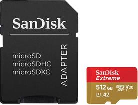 Cartão de memória SanDisk Extreme 512GB microSD UHS-I
