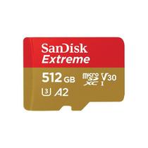 Cartão De Memória Sandisk Extreme 512Gb U3 190-130Mb/S C/ Adaptador - Alta Velocidade