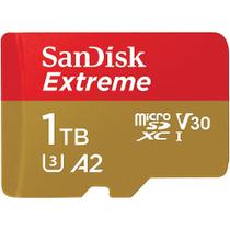 Cartão de Memória SanDisk Extreme MicroSDXC 1TB até 190MBs com Adaptador SD Cartão de Memória SanDisk Extreme MicroSDXC 1TB até 190MBs com Adaptador SD