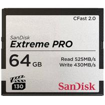 Cartão de memória SanDisk Extreme PRO CFast 2.0 64GB Cartão de memória SanDisk Extreme PRO CFast 2.0 64GB