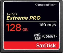 Cartão de Memória SanDisk Extreme PRO CompactFlash 128GB - UDMA 7